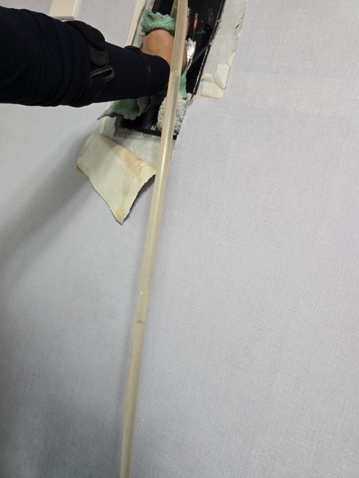 에어컨 드레인 통수공사 시공 전 — 작업 전